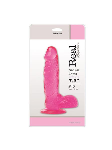 Dildo-JELLY DILDO REAL RAPTURE PINK 7.5""""""""""""""""