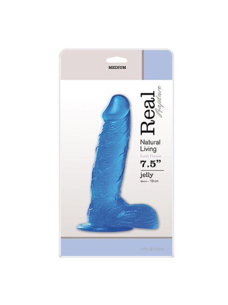 Dildo-JELLY DILDO REAL RAPTURE BLUE 7,5""""""""""""""""