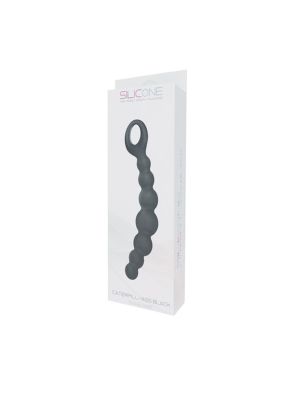 Plug/kulki-FALLO ANALE CATERPILL-ASS SILICONE BLACK