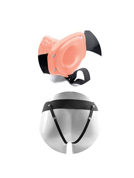 Proteza-FALLO STRAP ON CAVO REAL RAPTURE 8 FLESH WITH BALLS - 3