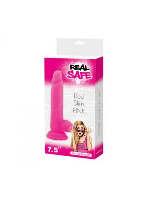 Dildo-Fallo realistico real safe rod slim pink