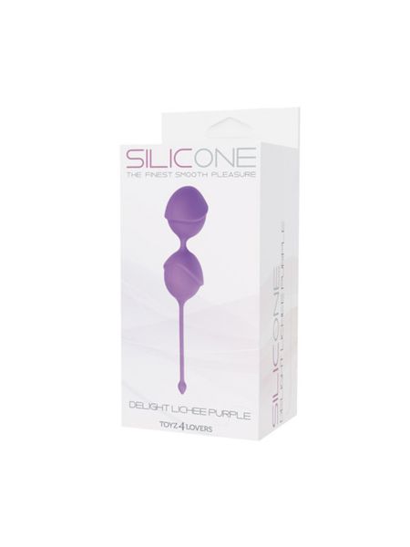 Kulki-PALLINE DELIGHT PUSSY LICHEE SILICONE PURPLE