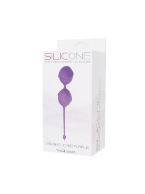 Kulki-PALLINE DELIGHT PUSSY LICHEE SILICONE PURPLE