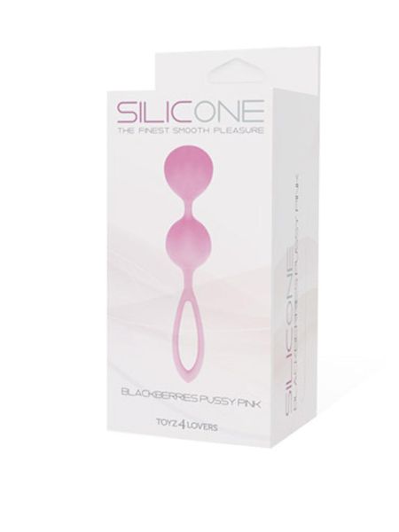 Kulki-PALLINE BLACKBERRIES PUSSY SILICONE PINK