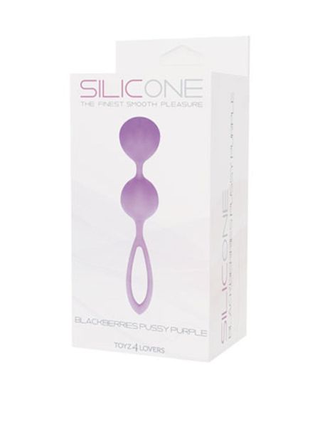 Kulki-PALLINE BLACKBERRIES PUSSY SILICONE PURPLE