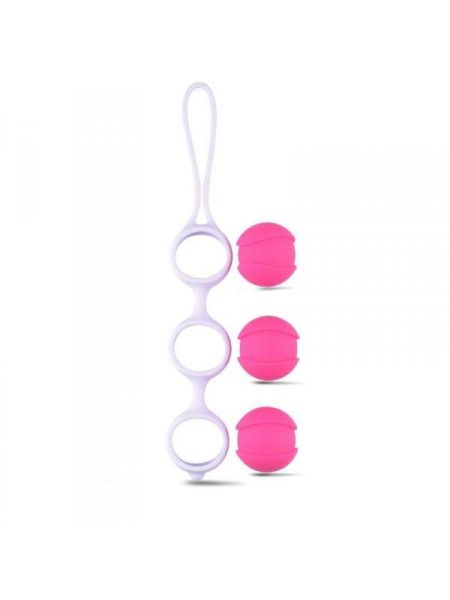 Kulki-Palline Vaginali Bi-Balls Triple White - 4