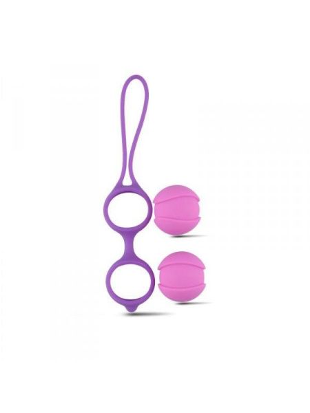 Kulki-Palline Vaginali Bi-Balls Double Purple - 4
