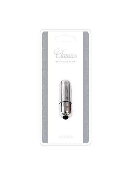 Wibrator-MINI VIBRATORE BULLET CLASSICS SILVER