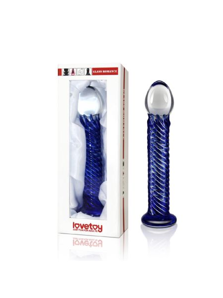 7.5"" Glass Romance Blue