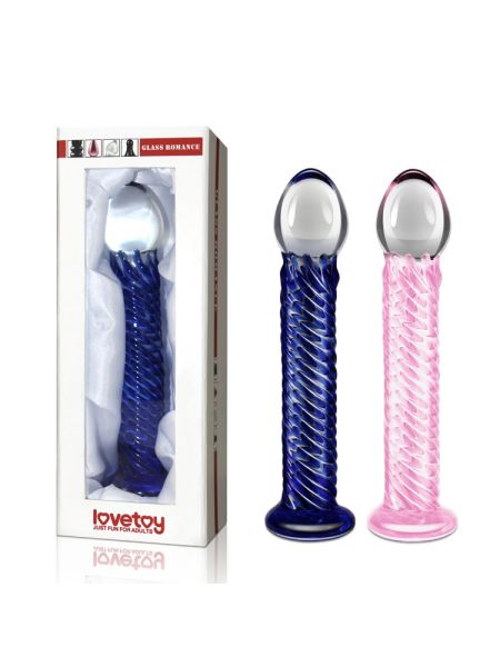 7.5"" Glass Romance Blue - 2