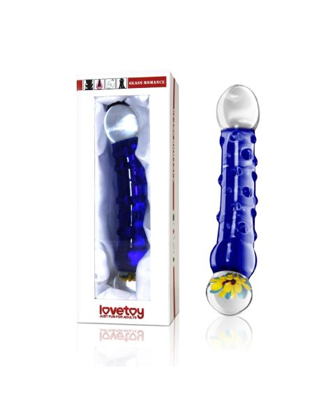 7.5"" Glass Romance Blue
