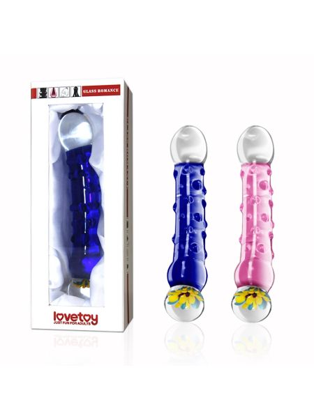 7.5"" Glass Romance Blue - 3