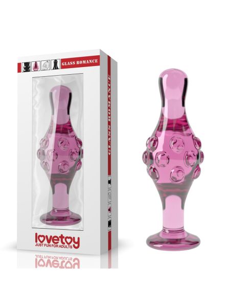 4.5"" Glass Romance Pink