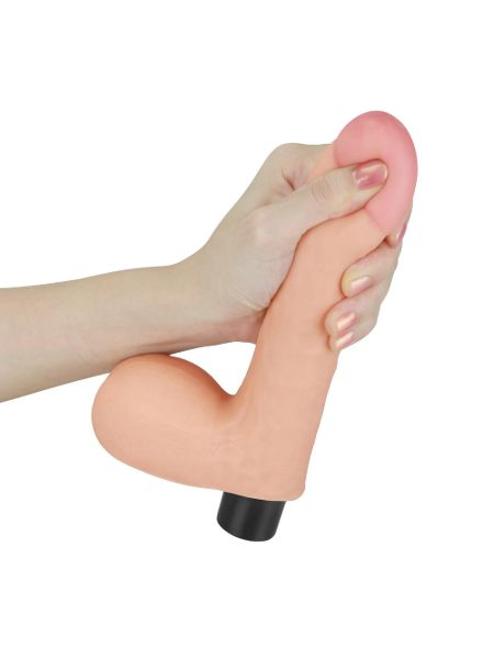 8"" REAL SOFTEE Vibrating Dildo - 5