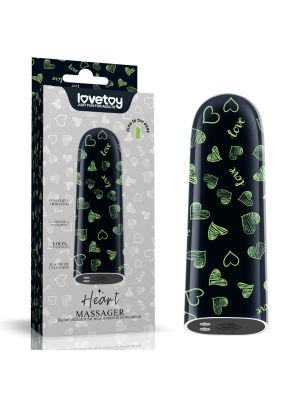 Rechargeable Glow-in-the-dark Heart Massager