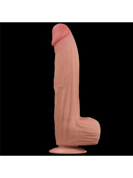 12'' King Sized Sliding Skin Dual Layer Dong - 4