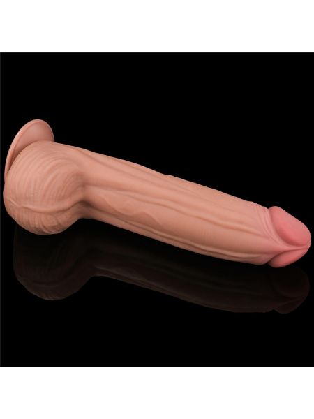 12'' King Sized Sliding Skin Dual Layer Dong - 5