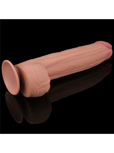 12'' King Sized Sliding Skin Dual Layer Dong - 6