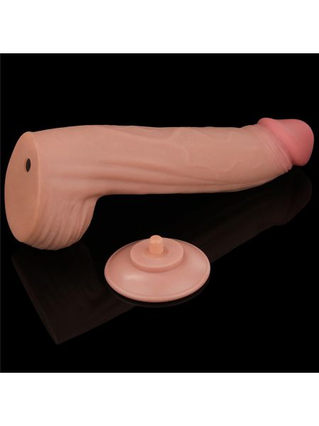 12'' King Sized Sliding Skin Dual Layer Dong - 9