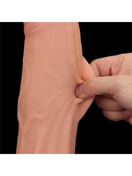 12'' King Sized Sliding Skin Dual Layer Dong - 15