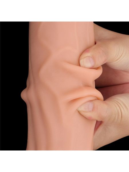 12'' King Sized Sliding Skin Dual Layer Dong - 16