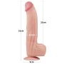 12'' King Sized Sliding Skin Dual Layer Dong - 4