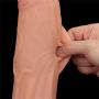 12'' King Sized Sliding Skin Dual Layer Dong - 16