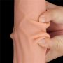 12'' King Sized Sliding Skin Dual Layer Dong - 17