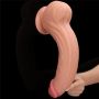 12'' King Sized Sliding Skin Dual Layer Dong - 19