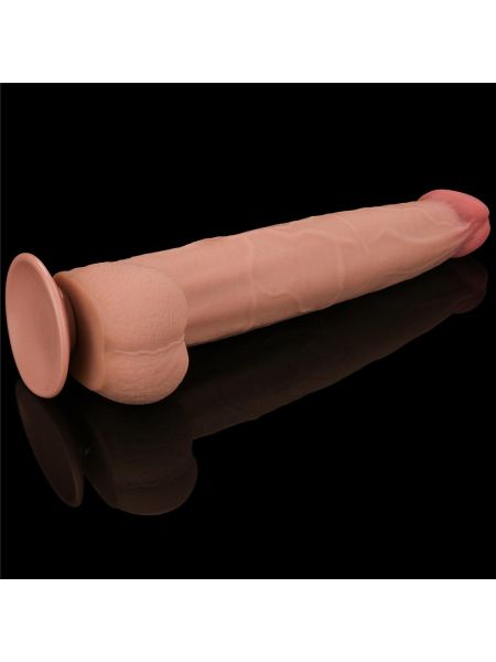 13.5'' King Sized Sliding Skin Dual Layer Dong - 6