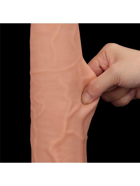 13.5'' King Sized Sliding Skin Dual Layer Dong - 15