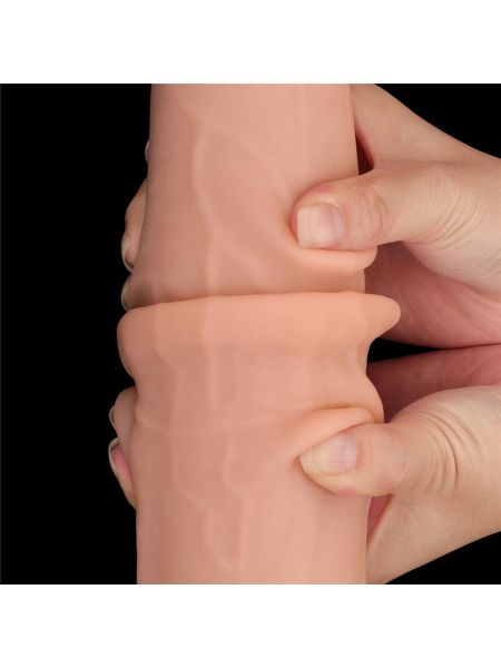 13.5'' King Sized Sliding Skin Dual Layer Dong - 16
