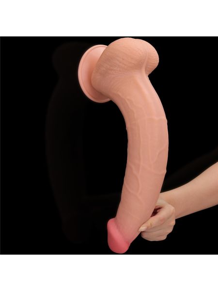 13.5'' King Sized Sliding Skin Dual Layer Dong - 18