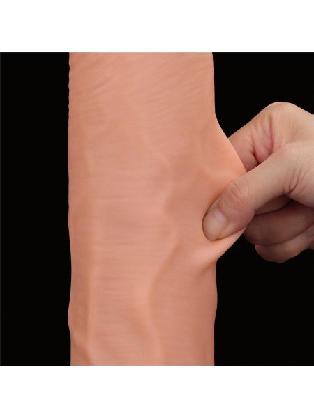 14'' King Sized Sliding Skin Dual Layer Dong - 15