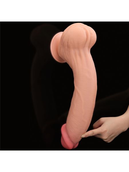 14'' King Sized Sliding Skin Dual Layer Dong - 18