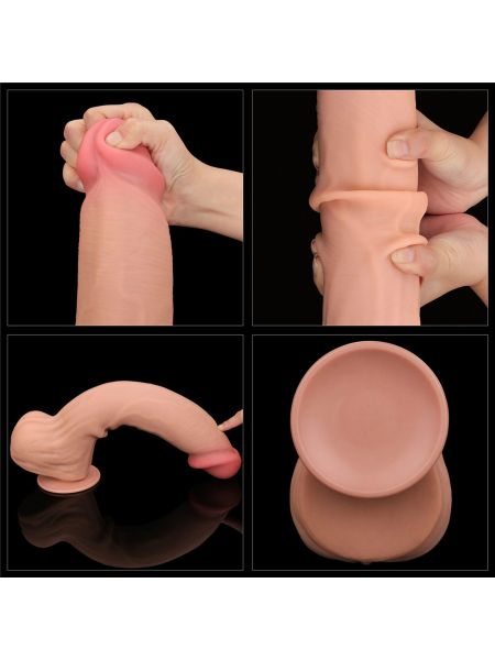 14'' King Sized Sliding Skin Dual Layer Dong - 21