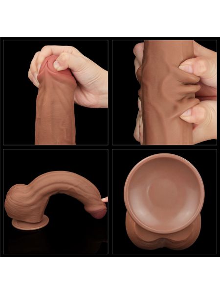11.5'' King Sized Sliding Skin Dual Layer Dong Brown - 21