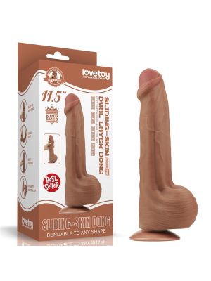 11.5'' King Sized Sliding Skin Dual Layer Dong Brown