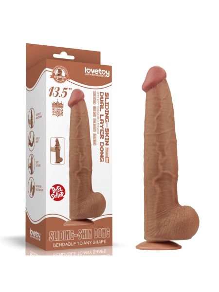 13.5'' King Sized Sliding Skin Dual Layer Dong Brown