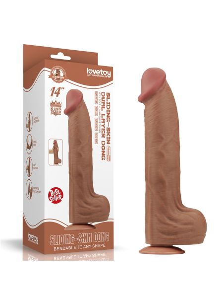 14'' King Sized Sliding Skin Dual Layer Dong Brown