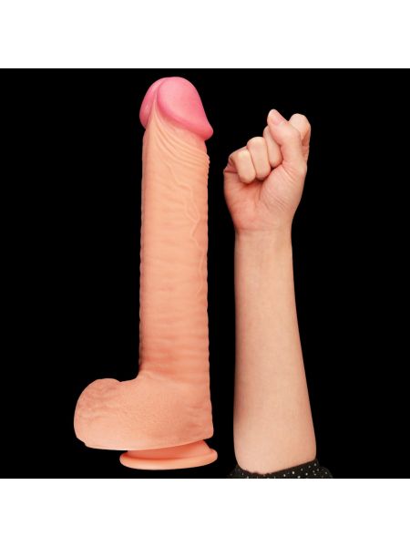 12"" Dual Layered Platinum Silicone Cock - 7