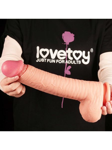 12"" Dual Layered Platinum Silicone Cock - 9