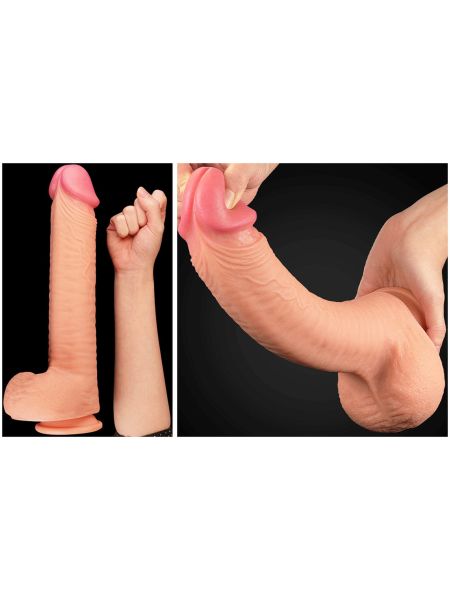 12"" Dual Layered Platinum Silicone Cock - 13