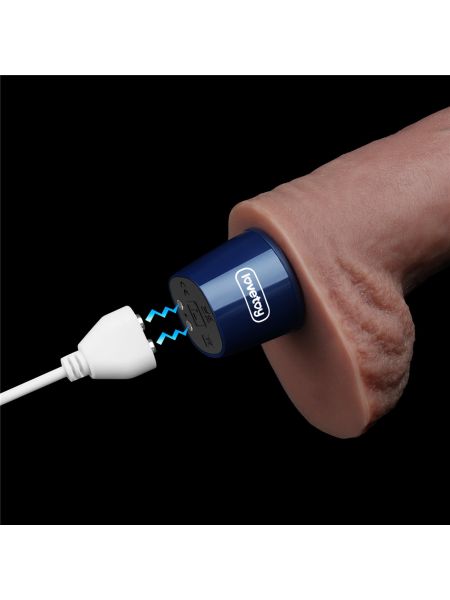 11" REAL SOFTEE Rechargeable Silicone Vibrating Dildo - 17