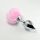 Pompon Metal Plug Large Pink
