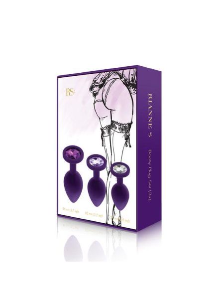 RS - Soiree - Booty Plug Original Set 3x Purple - 2