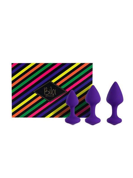FeelzToys - Bibi Butt Plug Set 3 pcs Purple