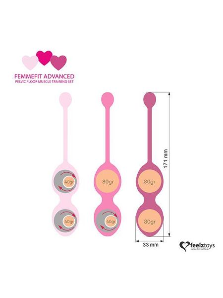 FeelzToys - FemmeFit Advanced Pelvic Muscle Training Set 3 pcs - 5