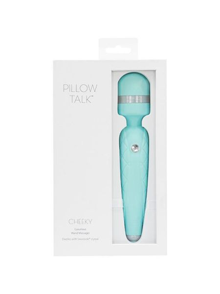 Pillow Talk - Cheeky Wand Massager Teal - 7