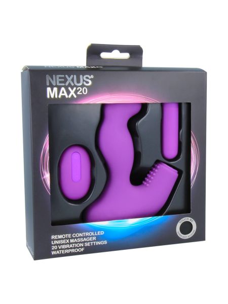 Nexus - Max 20 Remote Control Unisex Massager Purple - 4